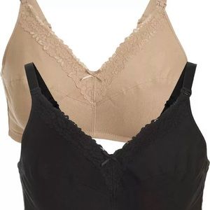 Maternity Secret Treasures Nursing Bra, 2 pack.